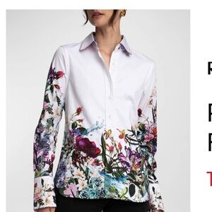 Robert Graham Priscilla Embroidered Floral Blouse